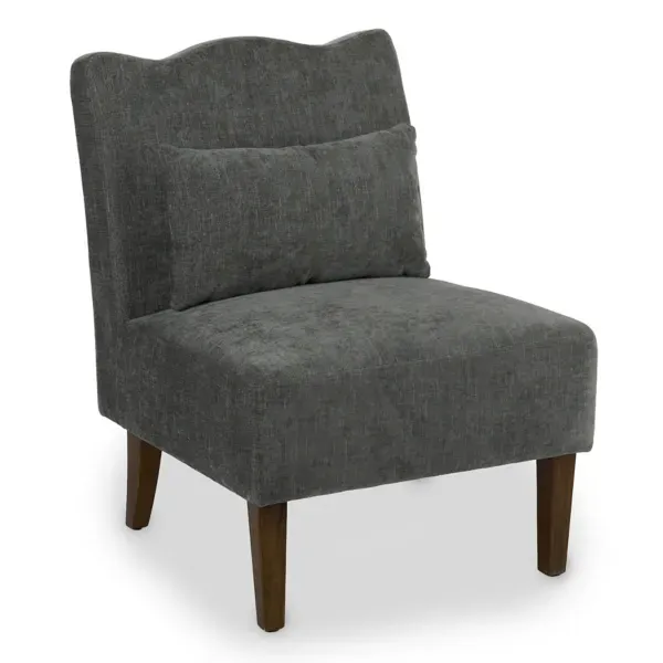 Kirklands Charcoal Margaret Scallop Accent Chair 26728725