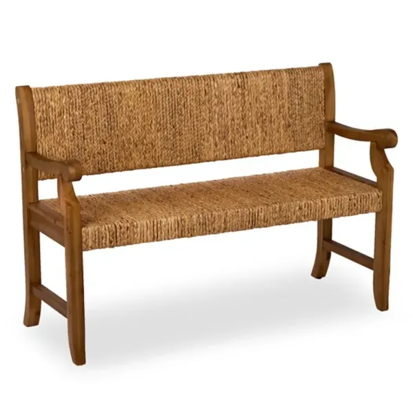 Kirklands Camden Natural Woven Bench 44433787