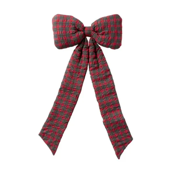 Kirklands 54in Plaid Bow Tree Topper 72252294