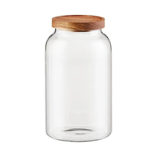 2.6 qt. Glass Jar w/ Acacia Lid