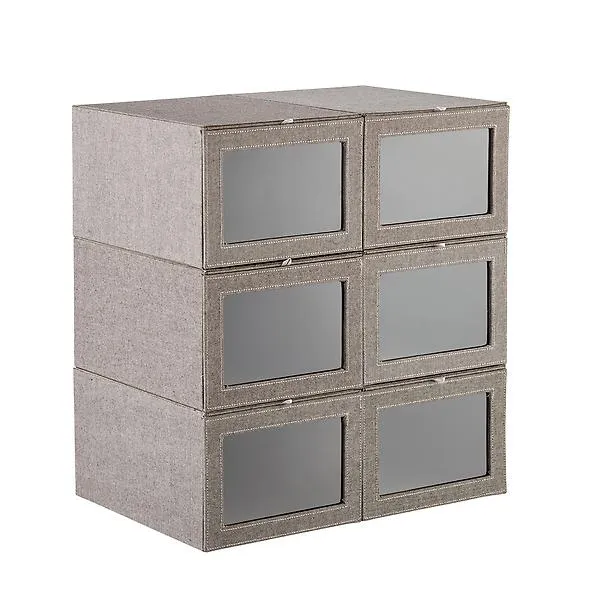 Case of 6 Cambridge Drop-Front Shirt Box Grey
