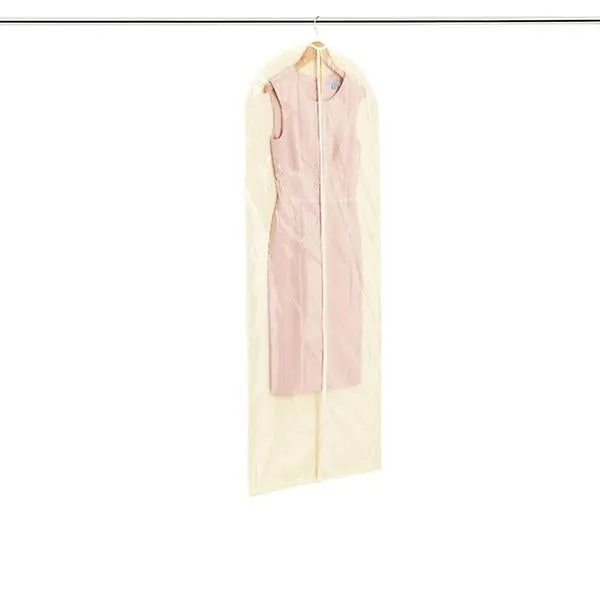 Cotton/PEVA Single Dress Bag Natural