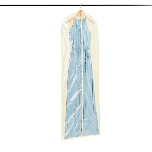 Cotton/PEVA Single Gown Bag Natural