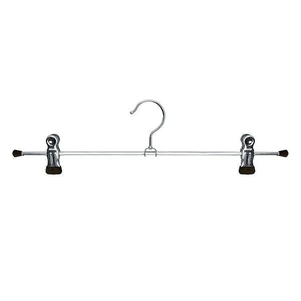 MAWA 16" Adjustable Clip Pant Hanger Black Pkg/50