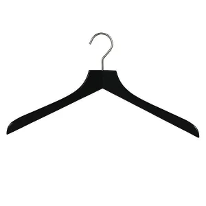 MAWA Beechwood Bodyform Hanger Black Pkg/6