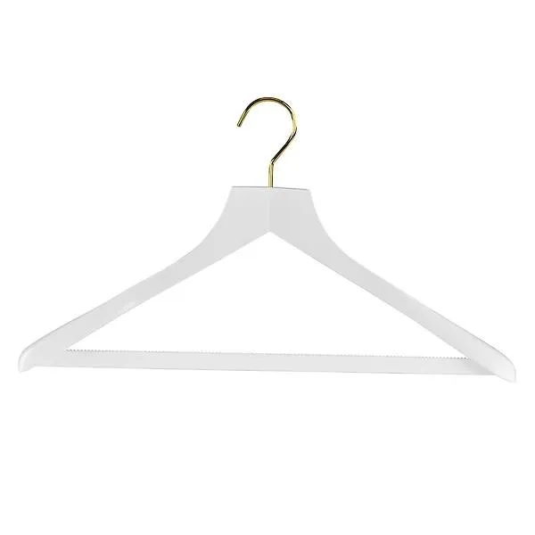 MAWA Beechwood SuitBodyform Hanger White Pkg/2