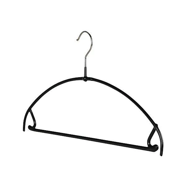 MAWA Style 42PTU German Non-Slip Steel Hanger Black Set of 10