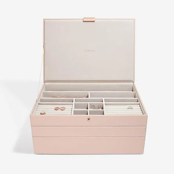 Stackers Supersize Jewelry Box Starter Blush Set of 3