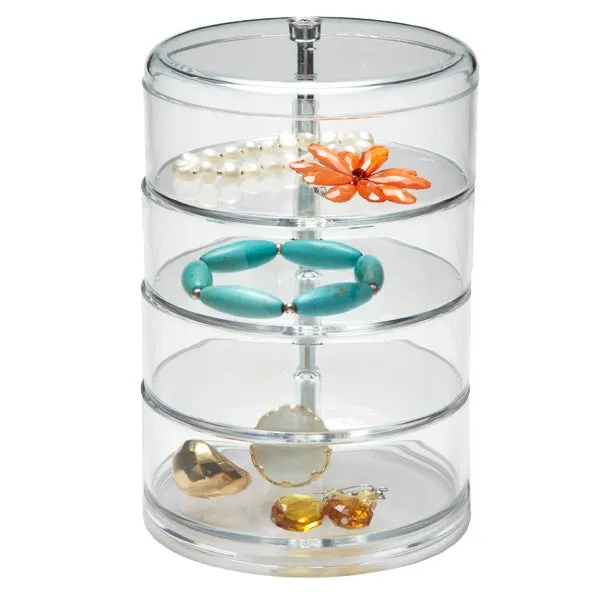 4-Section Acrylic Swivel Organizer