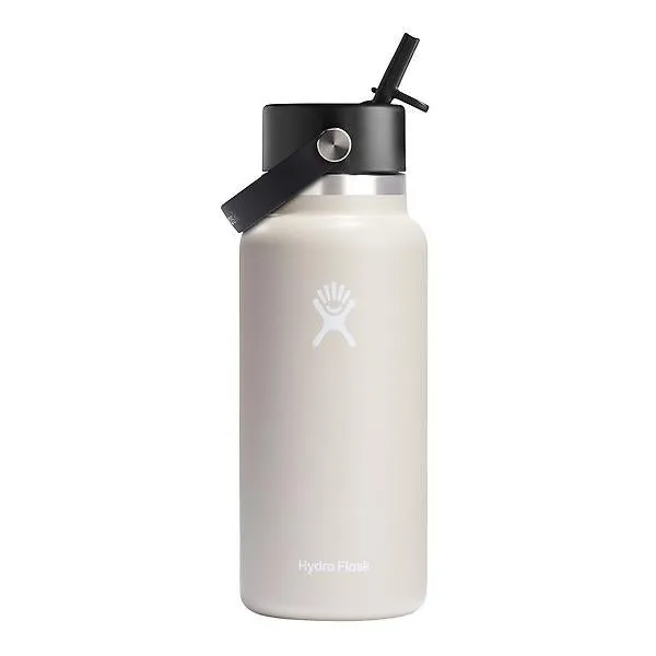 Hydro Flask 32 oz. Wide Mouth Flex Straw Cap Bottle Oat