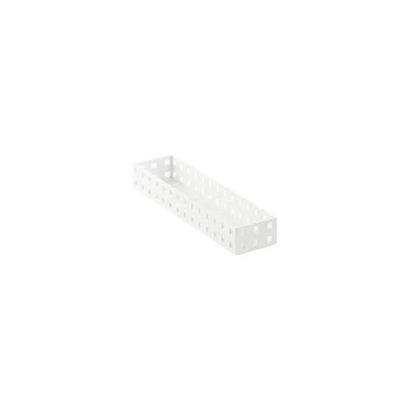 like-it Bricks 11" Narrow Shallow Bin White