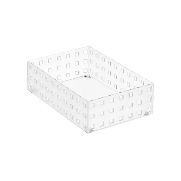like-it Bricks 8-1/4" Medium Short Bin Translucent