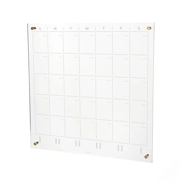 Russell + Hazel Acrylic Clear Monthly Calendar