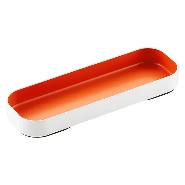 ThreeByThree Seattle Shallow Metal Drawer Organizer Orange