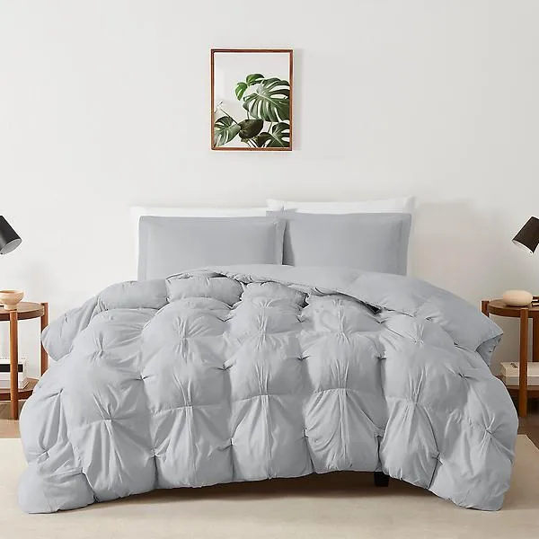 Truly Soft King 3-Pc. Cloud Puffer Comforter Set Grey