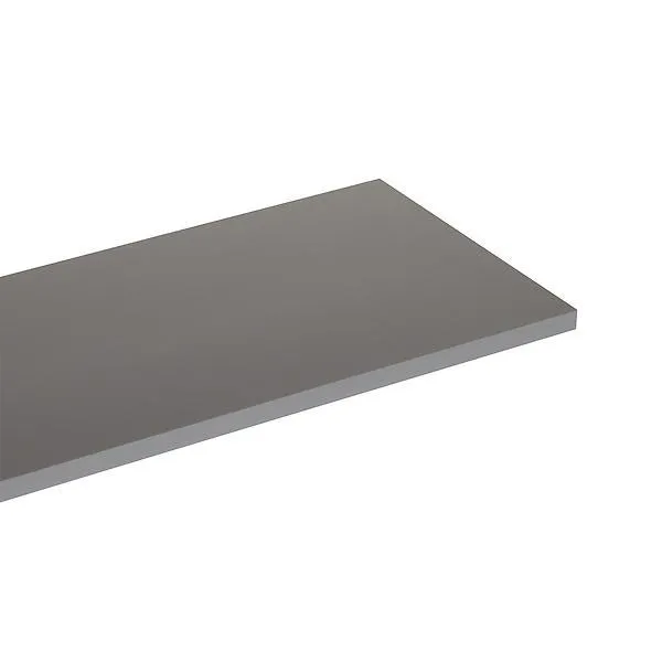 11-13/16" x 24-13/16" x 3/4" h Classic by Elfa Melamine End Shelf Grey