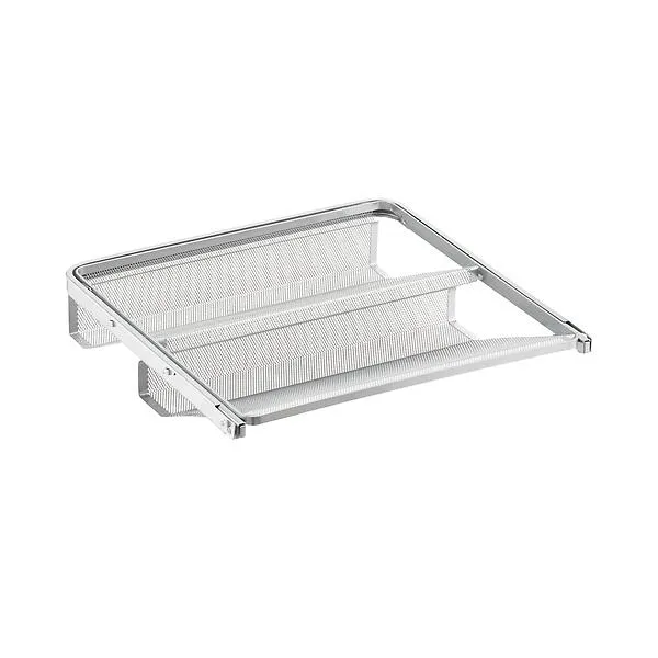 18" Elfa Mesh Gliding Shoe Shelf Platinum