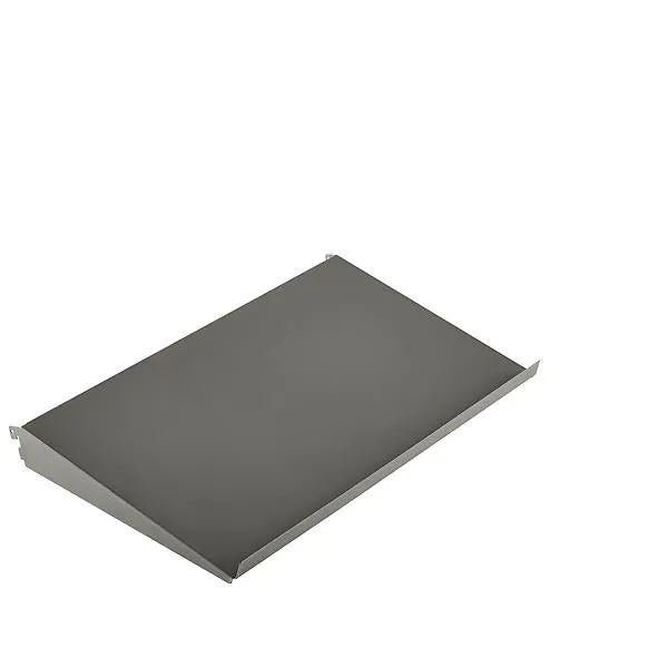 18" x 13-3/4" Elfa Angled Solid Metal Shelf Graphite