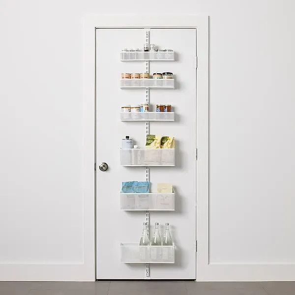 Elfa Classic Mesh Pantry Door Rack White