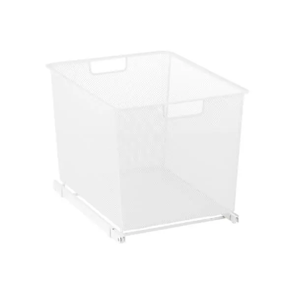 Elfa Narrow 3-Runner Cabinet-Sized Mesh Easy Glider White