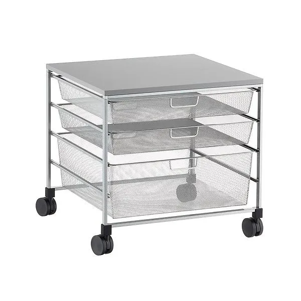 Elfa Printer/Fridge Cart Platinum