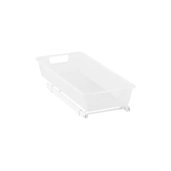 Elfa X-Narrow 1-Runner Mesh Easy Glider White