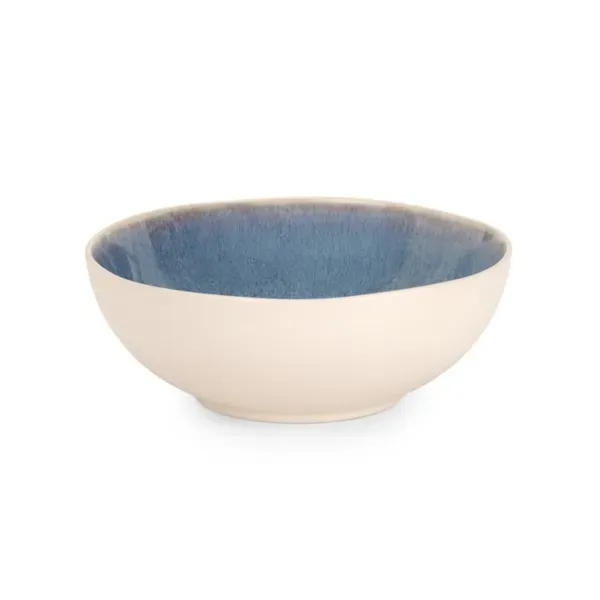 Kirklands Blue Reactive Glaze Stoneware Bowl 27719424
