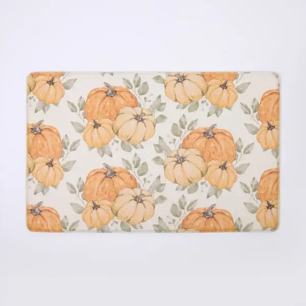 Kirklands Harvest Pumpkins Kitchen Mat 27227277