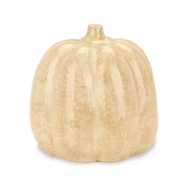 Kirklands White Speckled Ceramic Harvest Pumpkin 98593815