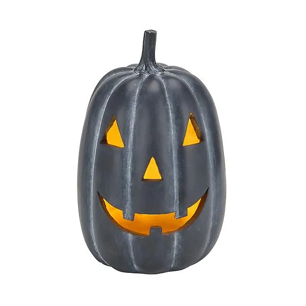 11.25IN Pmkn Led Jack-O-Lantern Black