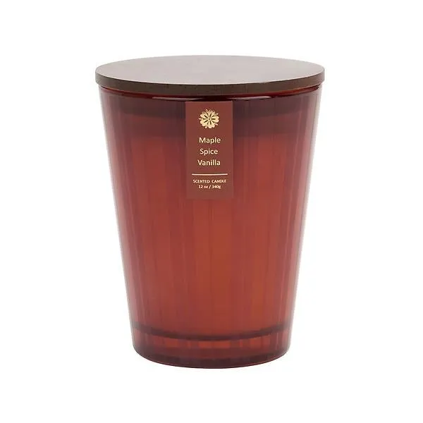 12OZ Candle Jar Pumpkin Brulee Orng Orange