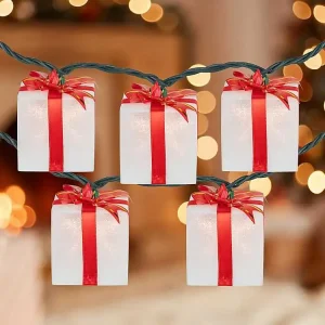 Wrapped Christmas Gifts 10-pc. String Lights