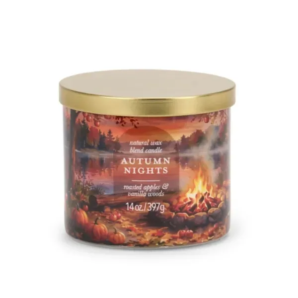 Kirklands Autumn Nights 3-Wick Jar Candle 65423263