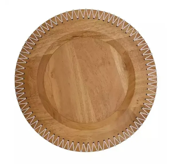 Kirklands Acacia Wood Rope Edge Charger 81785733
