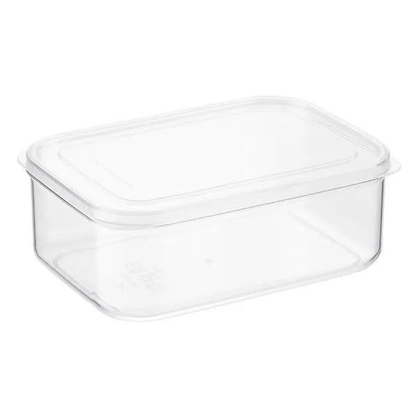 2.3 qt. Rectangular Crystal Clear Food Storage 2.2 ltr.