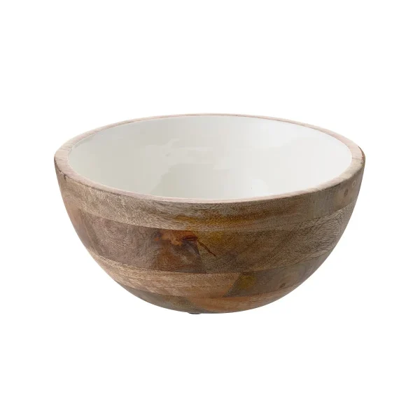 Acacia Wood Deep Serving Bowl
