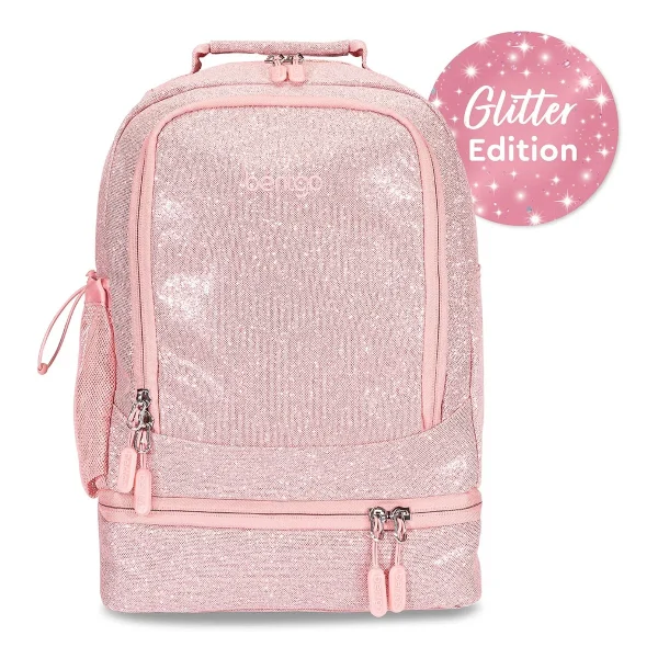 BentGo Kids 2-in-1 Backpack Petal Pink Glitter