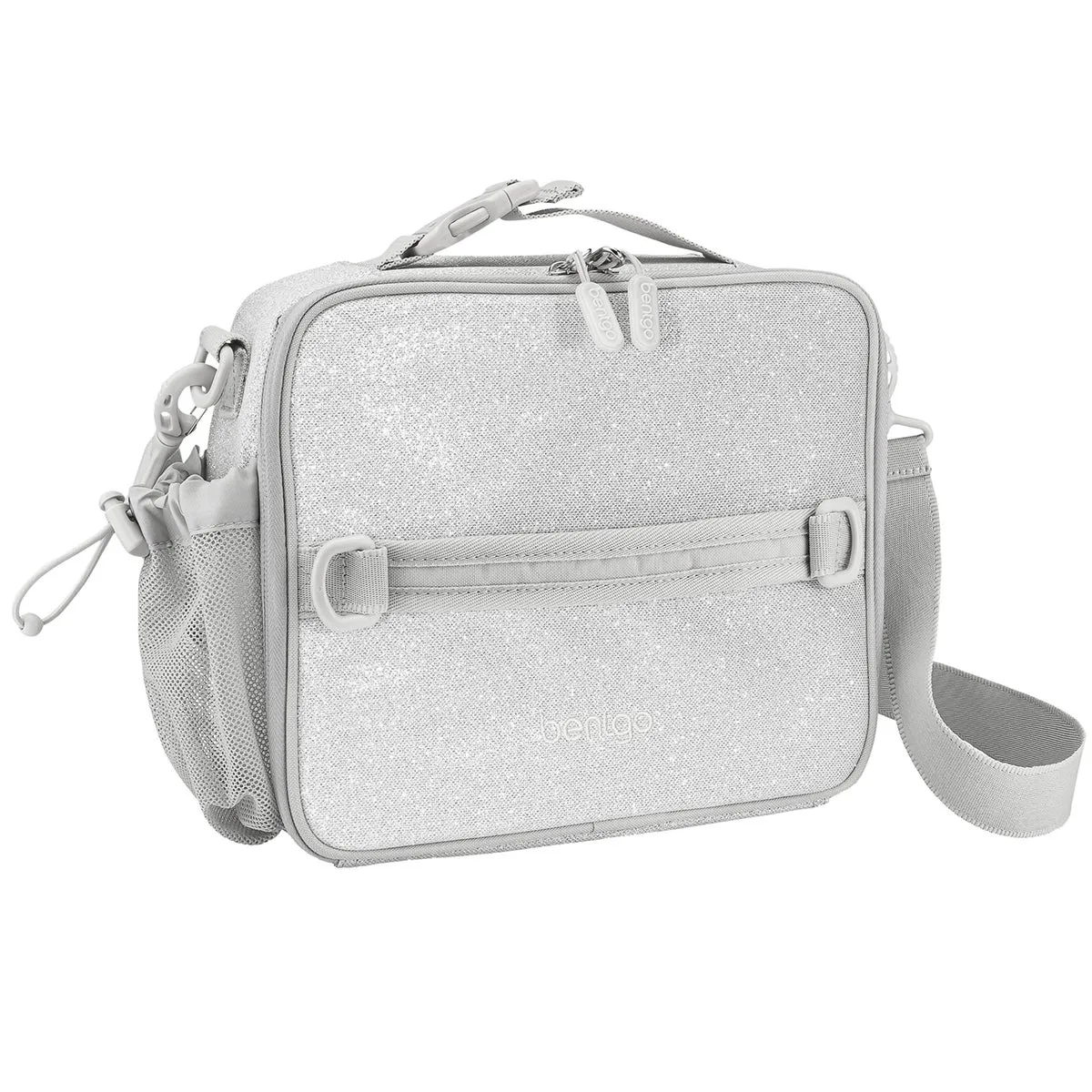 BentGo Kids Print Lunch Bag Silver Glitter