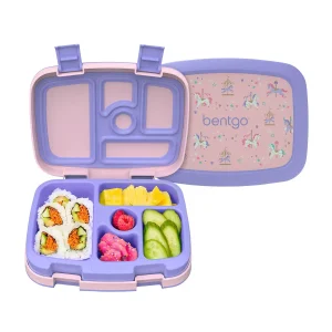 BentGo Kids Print Lunch Box Carousel Unicorns