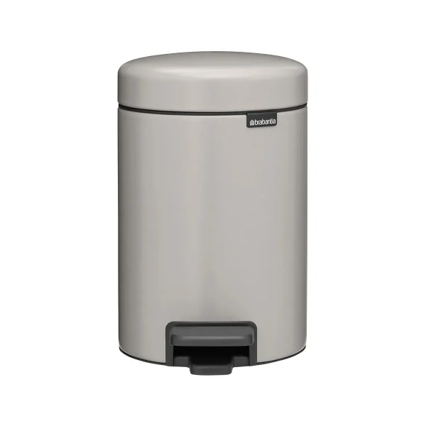 Brabantia 0.8 gal NewIcon Step On Trash Can Soft Gray