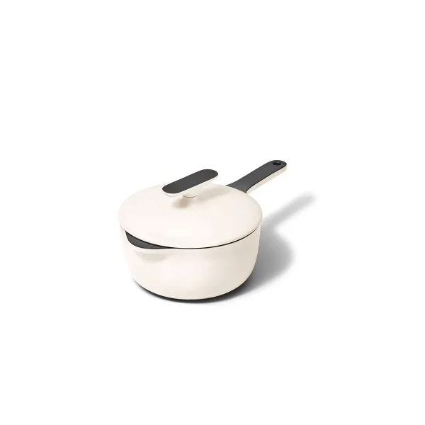 Caraway Home 1.8qt Mini Sauce w/Lid Cream