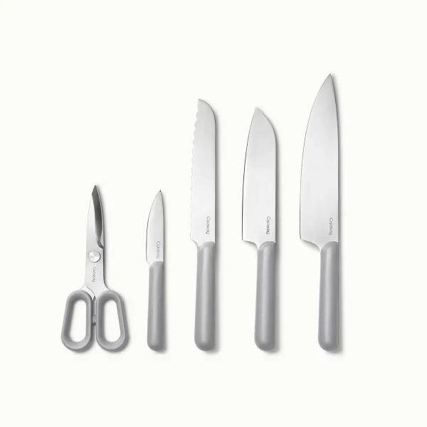 Caraway Home 5 Piece Knife Set Gray Set of 5