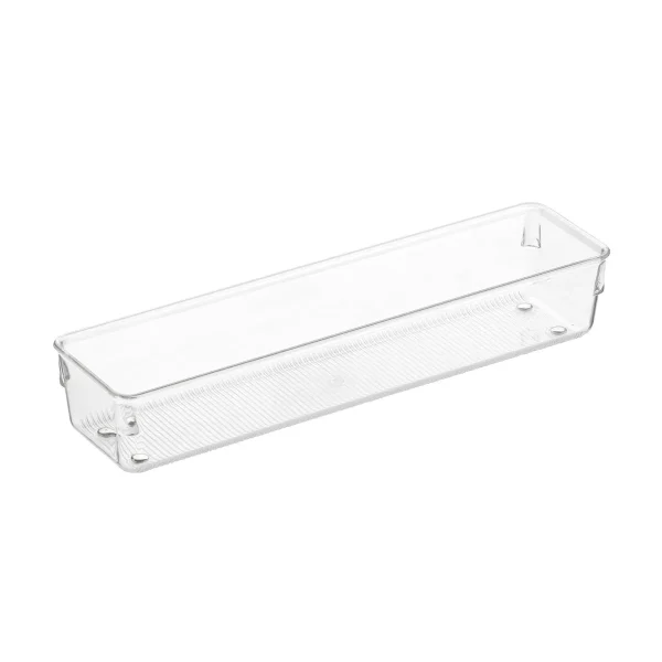 iDESIGN Linus Shallow Drawer Organizer Clear