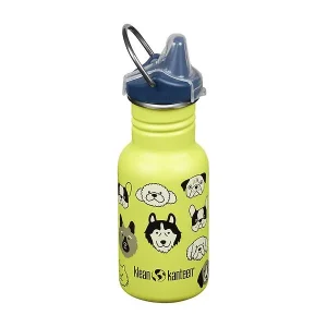 Klean Kanteen 12 oz Kid Sippy-Cap Water Bottle Dogs