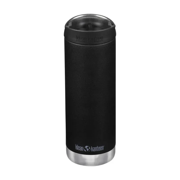 Klean Kanteen 16 oz Wide Cafe-Cap Water Bottle Black