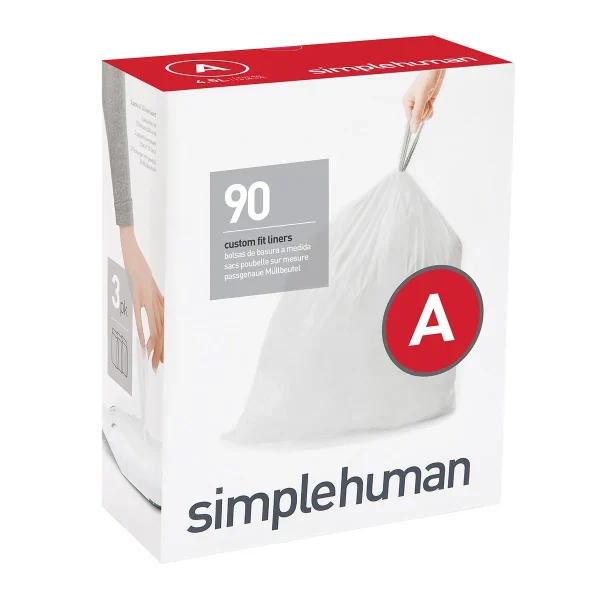 simplehuman 1.2 gal. Trash Bags 4.5 ltr. A Pkg/90