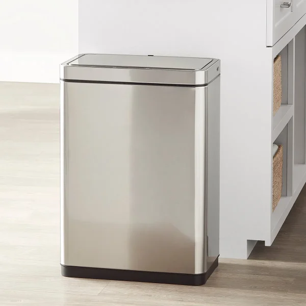 The Container Store 12 gal./47 ltr. Rectangular Sensor Trash Can