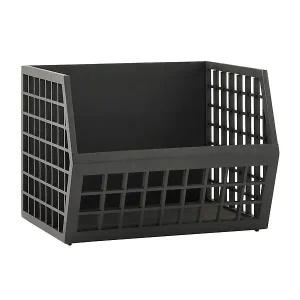 The Container Store Shoji Stacking Bin Ink Black