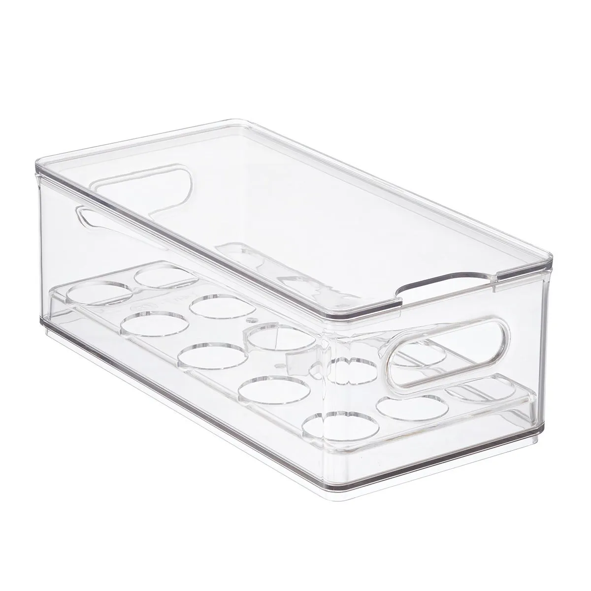 THE HOME EDIT Narrow Fridge Bin Clear