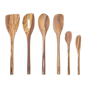 Tovolo Olive Wood Utensil Set Pkg/6